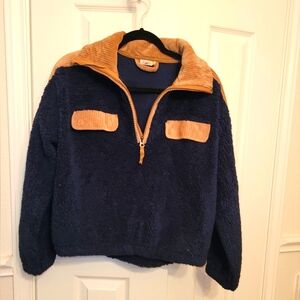 Faherty pullover navy sweater